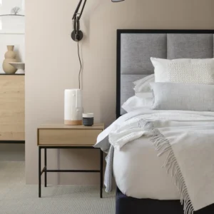 A detailed product description for the Hypnos Cotton Origins 8 mattress. It highlights the mattress's generous cotton and wool content, ReActivePro™ spring system, and sustainable design, along with dimensions, weight, and a 10-year guarantee.