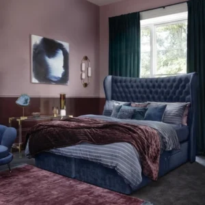 A visually detailed product description for the Hypnos Wool Origins 10 mattress, featuring a list of its high-quality natural fillings, a 10-year guarantee, and tables for dimensions and weight. The description highlights the mattress's generous wool content, ReActiveProβ’ spring system, and double-sided design.