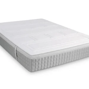A screenshot of the Breasley Uno E-Volve Sleep Memory 4000 mattress product page. The page shows a full-size mattress and highlights key features such as a 5-year guarantee, CertiPUR-EU foam, and its firm sleeping surface.