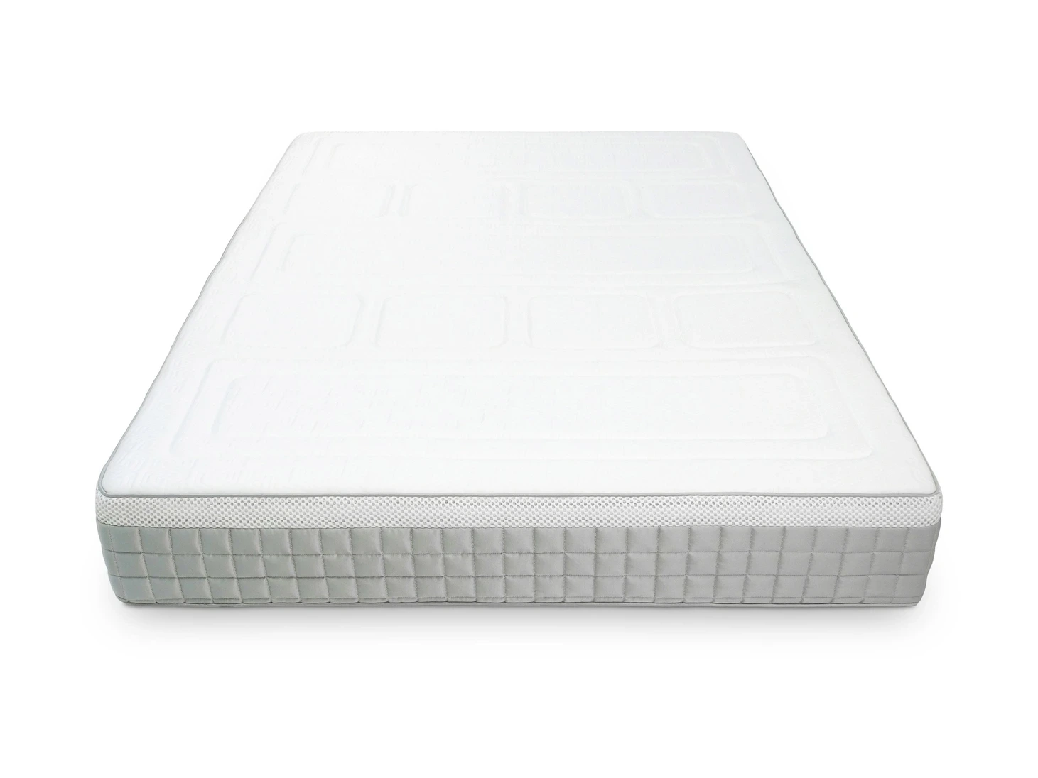 A screenshot of the Breasley Uno E-Volve Sleep Memory 2000 Firm mattress product page. The page shows a full-size mattress and highlights key features such as a 5-year guarantee, CertiPUR-EU foam, and its firm sleeping surface.