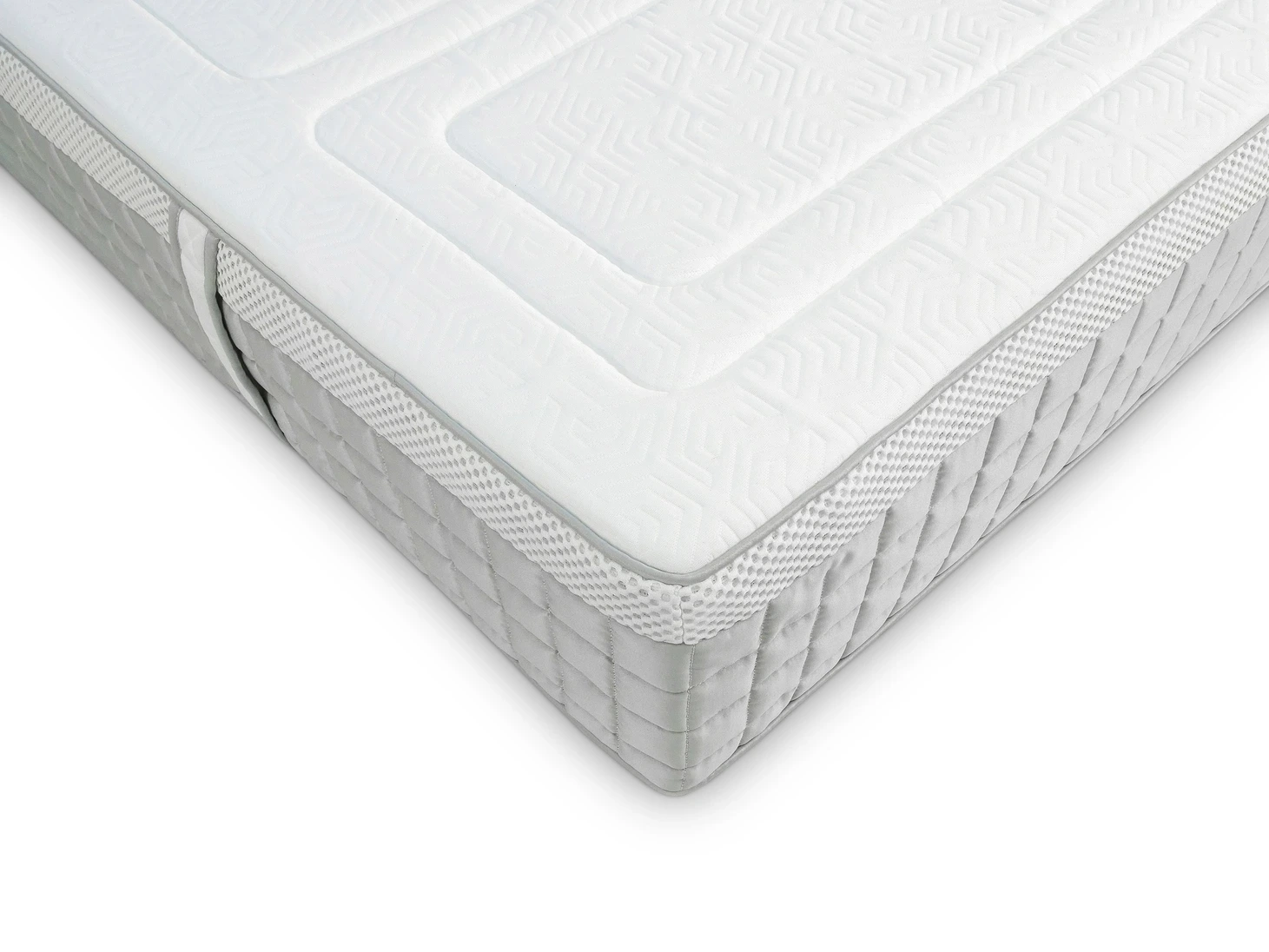 A screenshot of the Breasley Uno E-Volve Sleep Memory 4000 mattress product page. The page shows a full-size mattress and highlights key features such as a 5-year guarantee, CertiPUR-EU foam, and its firm sleeping surface.