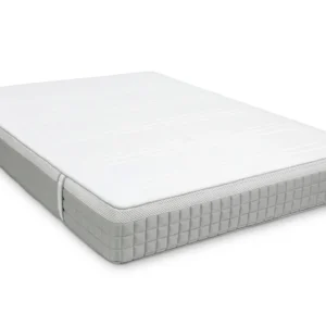 A screenshot of the Breasley Uno E-Volve Sleep Memory 4000 mattress product page. The page shows a full-size mattress and highlights key features such as a 5-year guarantee, CertiPUR-EU foam, and its firm sleeping surface.