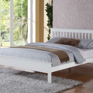 FT15 – 4ft 6 Wooden Bed Frame (White Finish)