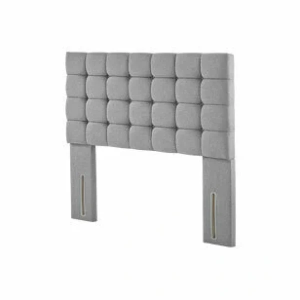 A diagram of a deep headboard with detachable legs. The image highlights the supportive construction and the convenience of the easy access legs.