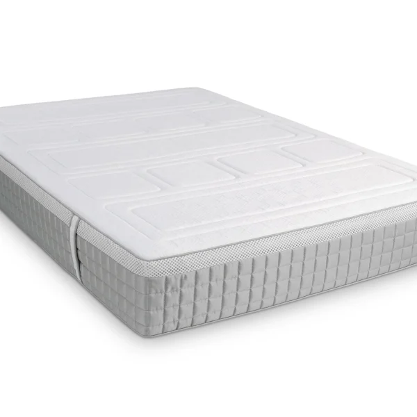 A screenshot of the Breasley Uno E-Volve Sleep Memory 4000 mattress product page. The page shows a full-size mattress and highlights key features such as a 5-year guarantee, CertiPUR-EU foam, and its firm sleeping surface.